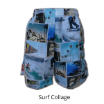 Surf Collage Boardies Swim Shorts