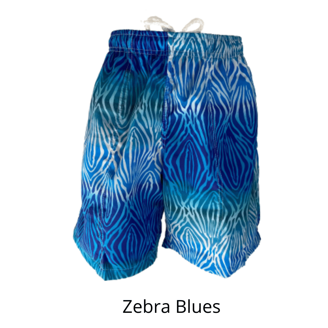 Zebra Blue Boardies