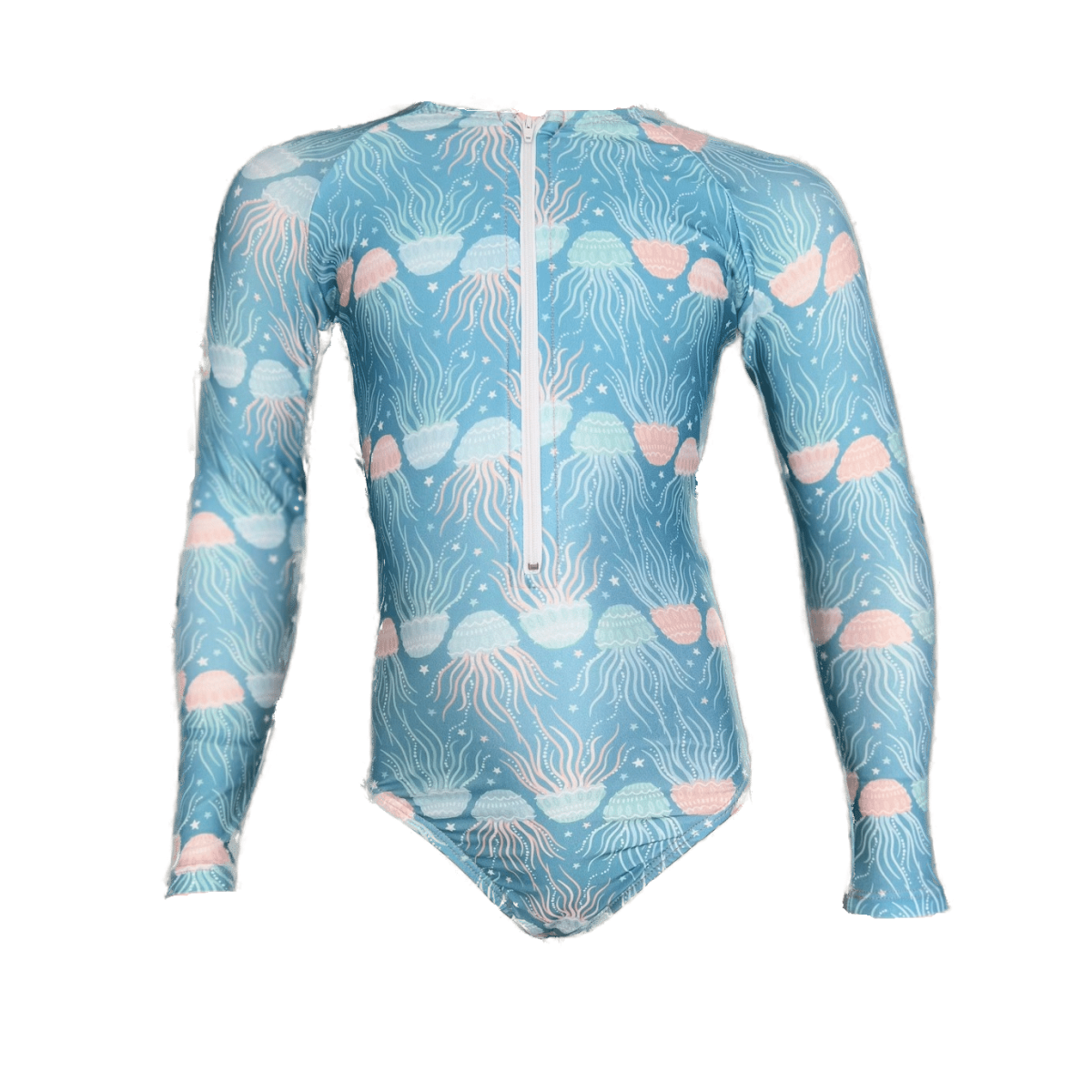 long sleeve uv zip up one piece jelly fish just jump