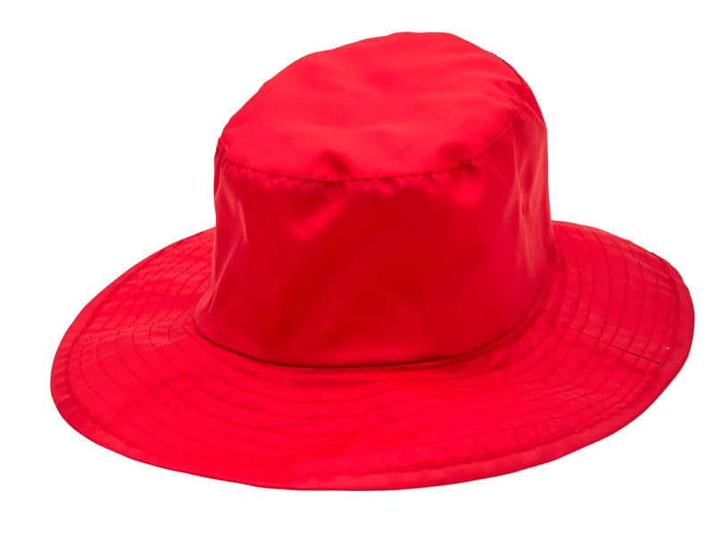 Red Wide Brimmed Hat
