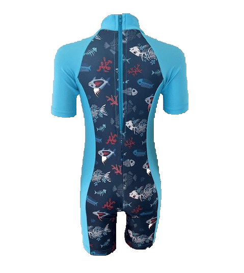 UV zip up swimsuit