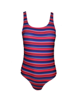 Ladies Low Back One Piece Costume Stripes South Africa
